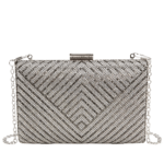 Αμπιγιέ Clutch τσαντάκι - Ασημί