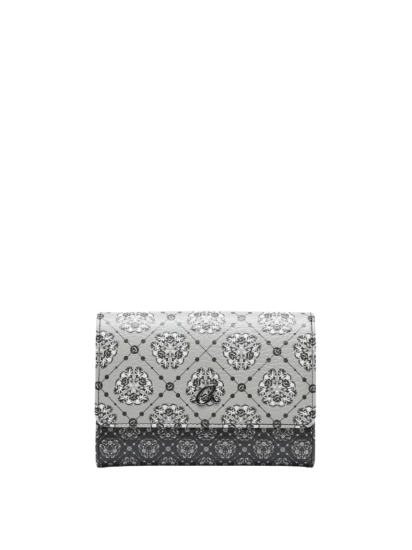 ΓΥΝΑΙΚΕΙΟ ΠΟΡΤΟΦΟΛΙ ΜΕ ΤΥΠΩΜΑ ΣΕ ΔΥΟ ΑΠΟΧΡΩΣΕΙΣ-ΜΑΥΡΟ