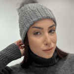 Γυναικείο Σκουφάκι με Ιδιαίτερη Πλέξη-Γκρι