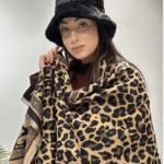 Γυναικείο Μαλακό Κασκόλ Λεοπάρ-Μπεζ