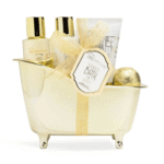 IDC Scented Bath Gold Bath Tube Set Vanilla & Sandalwood – Σετ Μπάνιου