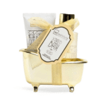 IDC Scented Bath Gold Mini Bath Tube Vanilla & Sandalwood Σετ Δώρου – Περιποίησης