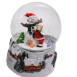 Γυάλα Χιονιού με Φως και Μουσική