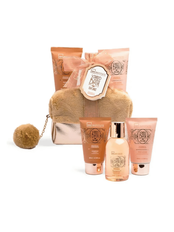 IDC Scented Bath Bronze Orange & Cinnamon Cosmetic Bag Set , Σετ Δώρου