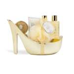 IDC Scented Bath Gold High Heel Shoe Vanilla & Sandalwood Σετ Δώρου – Περιποίησης
