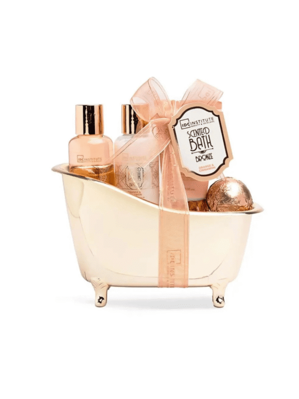 IDC Scented Bath Bronze Bath Tube Set Orange & Cinnamon – Σετ Μπάνιου