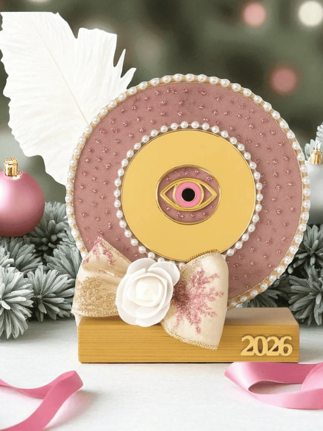 1 (1) Γούρι με Πέρλες και Φτερό-2026 - Image 1