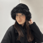 Γυναικείο Γούνινο Καπέλο-Μαύρο