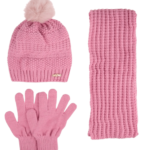 ΣΕΤ 3 ΤΕΜΑΧΙΩΝ ΠΛΕΚΤΟ ΜΕ FLEECE ΕΠΕΝΔΥΣΗ ΚΑΙ ΦΟΥΝΤΙΤΣΑ 9-15Y-ΦΟΥΞΙΑ