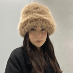 Γυναικείο Γούνινο Καπέλο-Κάμελ