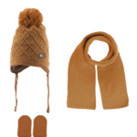 ΣΕΤ 3 ΤΕΜΑΧΙΩΝ ΠΛΕΚΤΟ ΜΕ FLEECE ΕΠΕΝΔΥΣΗ ΚΑΙ ΦΟΥΝΤΙΤΣΑ 0-18Μ-ΚΑΜΕΛ