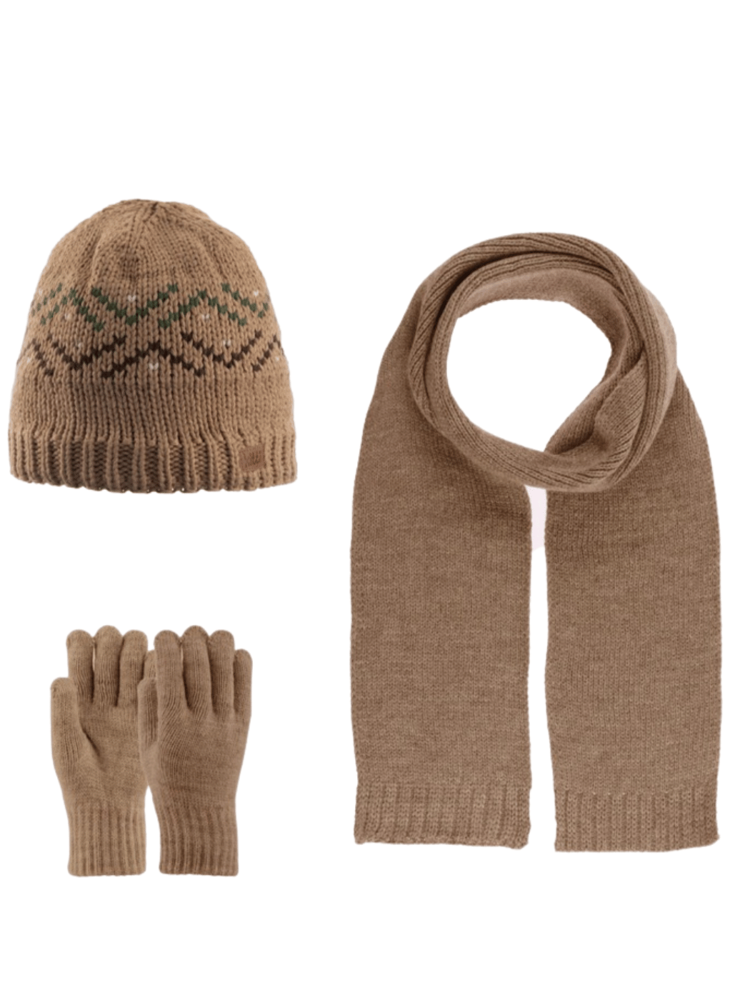 1 54 ΣΕΤ 3 ΤΕΜΑΧΙΩΝ ΠΛΕΚΤΟ ΜΕ FLEECE ΕΠΕΝΔΥΣΗ 9-15Y-ΚΑΜΕΛ - Image 1