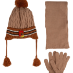 ΣΕΤ 3 ΤΕΜΑΧΙΩΝ ΠΛΕΚΤΟ ΜΕ FLEECE ΕΠΕΝΔΥΣΗ ΚΑΙ ΦΟΥΝΤΙΤΣΑ 4-8Y-ΚΑΜΕΛ