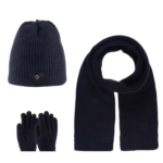 ΣΕΤ 3 ΤΕΜΑΧΙΩΝ ΠΛΕΚΤΟ ΜΕ FLEECE ΕΠΕΝΔΥΣΗ 9-15Y-ΜΑΥΡΟ