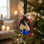 Κρεμαστό Γούρι με Ελαφάκι και Δέντρα-2026