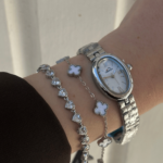 Γυναικείο Ασημί Ρολόι Vintage-Άσπρο