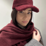 Γυναικείο Καπέλο Jockey Teddy- Μπορντό