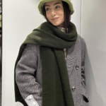 Γυναικείο Πλεκτό Μαλακό Κασκόλ-Χακί