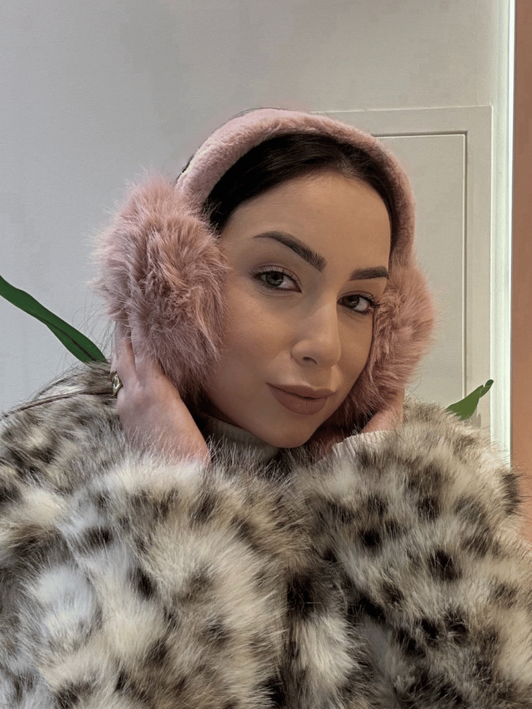 653333 Γυναικεία Αναδιπλούμενα Ear Muffs Ροζ | Αυτάκια Προστασίας από το Κρύο - Image 1