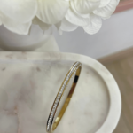 Ατσάλινη Χειροπέδα Διακοσμημένη με Πέτρες