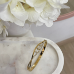 Ατσάλινη Χειροπέδα με Σχέδιο Λουλούδια