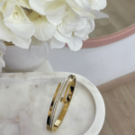 Ατσάλινη Χειροπέδα Καρφί με Πέτρες