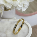 Ατσάλινη Διπλή Χειροπέδα με Πέτρες