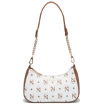 Γυναικεία Τσάντα Mona White-Brown