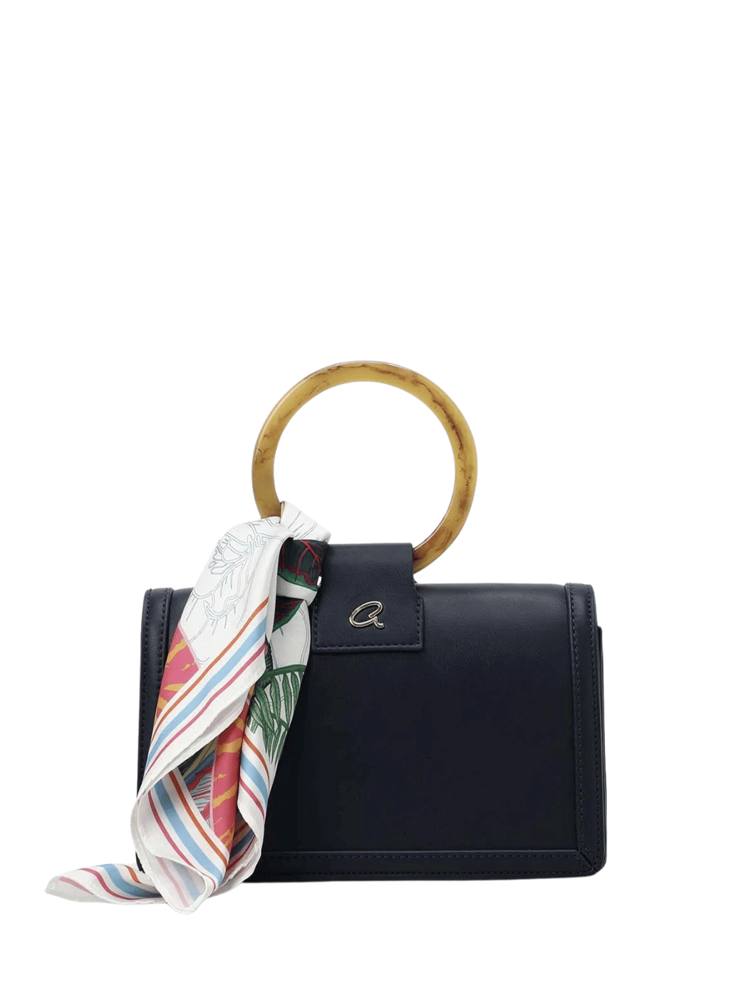 1020-10771 ΤΣΑΝΤΑΚΙ ΧΙΑΣΤΙ ΜΕ ΣΤΡΟΓΓΥΛΗ ΛΑΒΗ-ΜΠΛΕ - Image 1