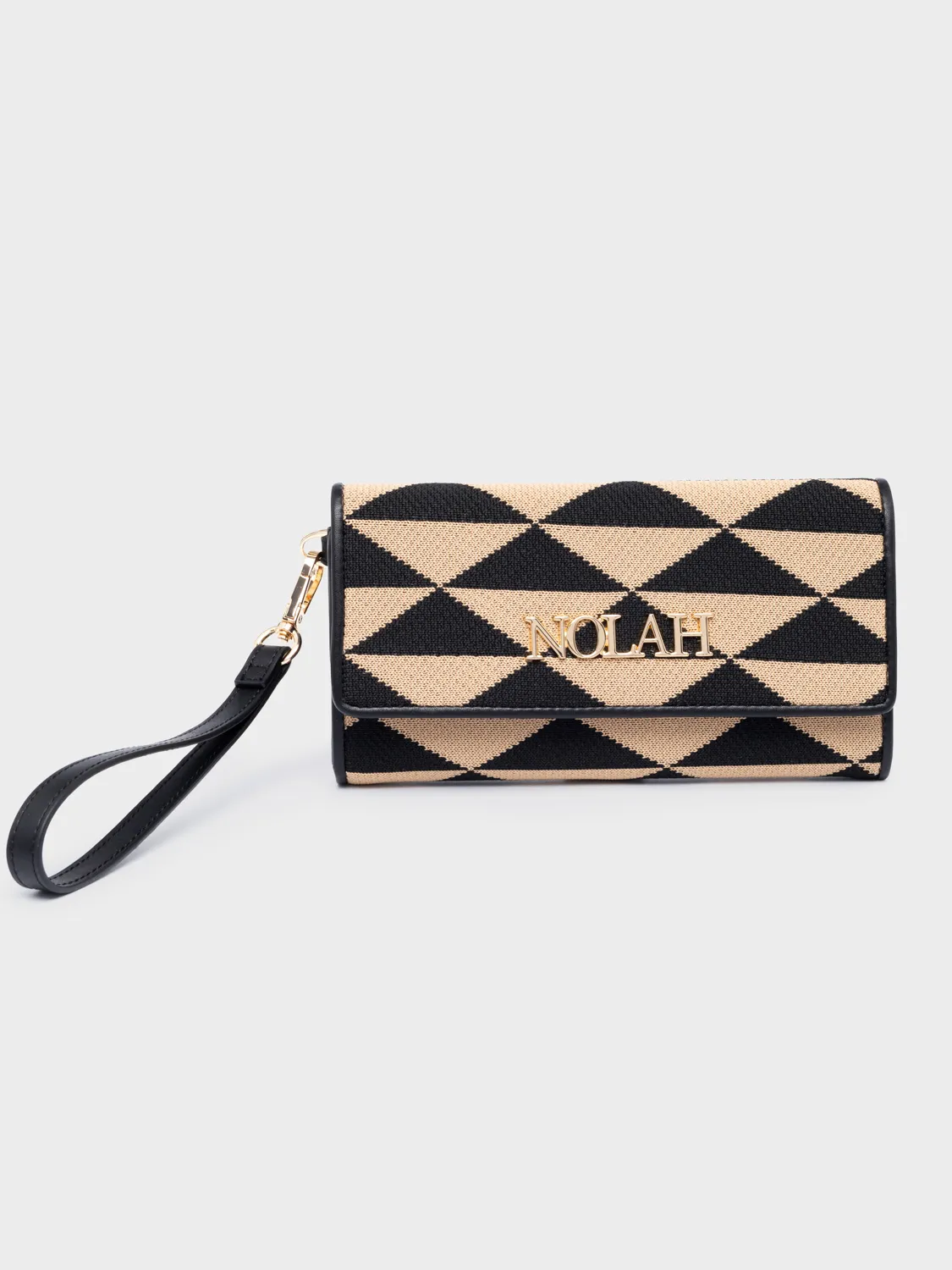 Romvus-Beige-Black-1 Γυναικείο Πορτοφόλι Romvous Beige Black - Image 1