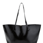 Τσάντα Χειρός από Τεχνητό Δέρμα-Μαύρο